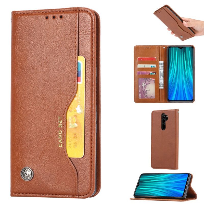 Flip Cover Xiaomi Redmi Note 8 Pro Simili Cuir Porte-cartes