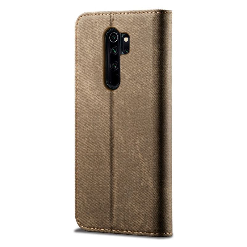 Flip Cover Xiaomi Redmi Note 8 Pro Tissu Jeans