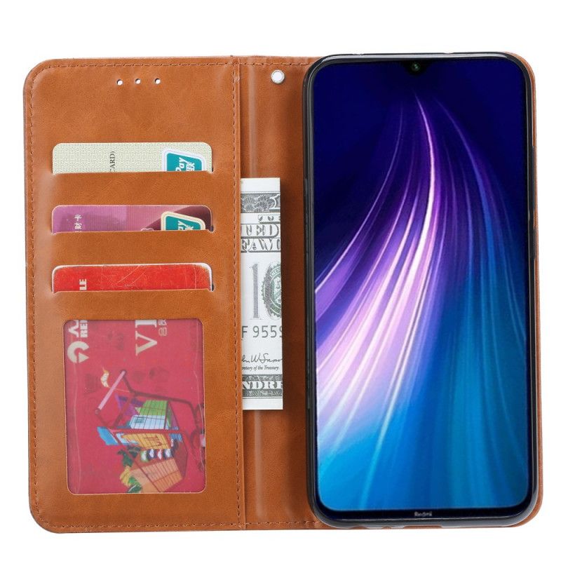 Flip Cover Xiaomi Redmi Note 8 Simili Cuir Porte-cartes