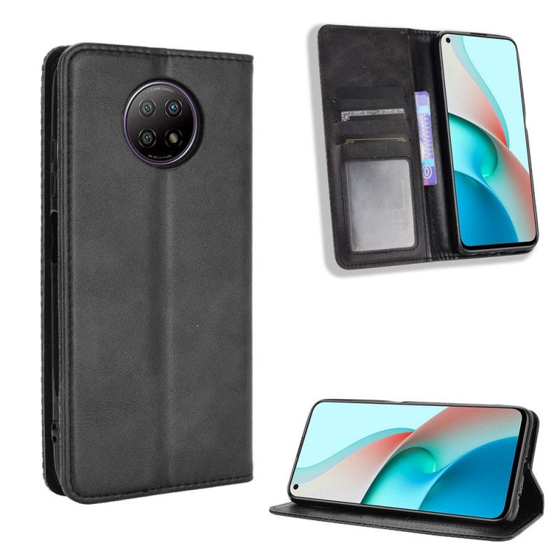 Flip Cover Xiaomi Redmi Note 9 5g / Redmi Note 9t 5g Effet Cuir Stylisé