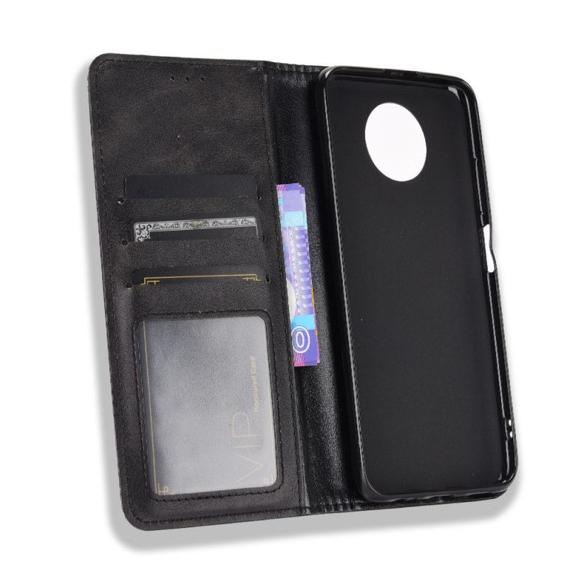 Flip Cover Xiaomi Redmi Note 9 5g / Redmi Note 9t 5g Effet Cuir Stylisé