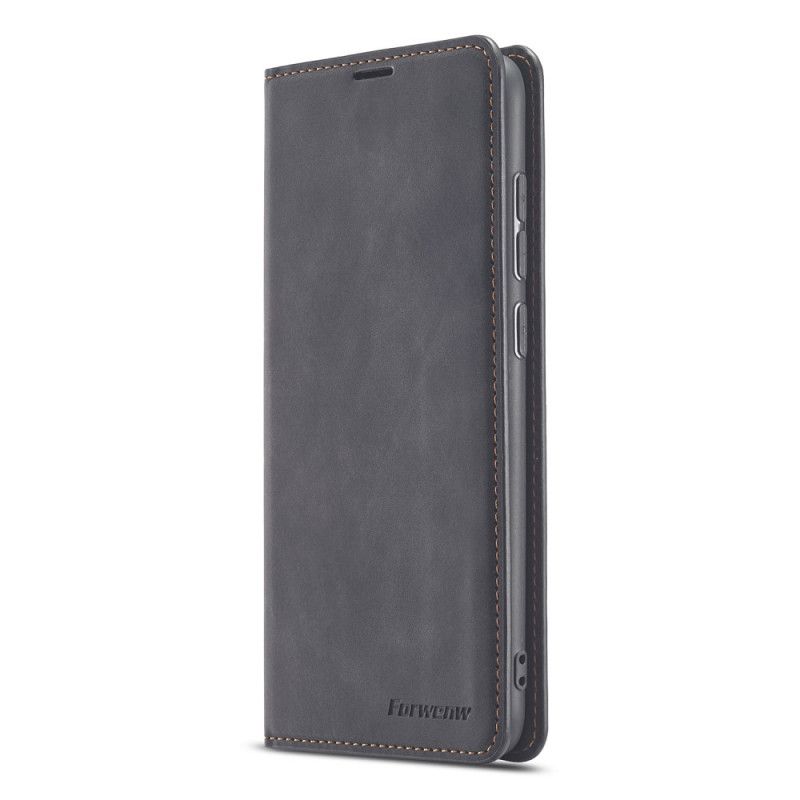 Flip Cover Xiaomi Redmi Note 9 Effet Cuir Forwenw