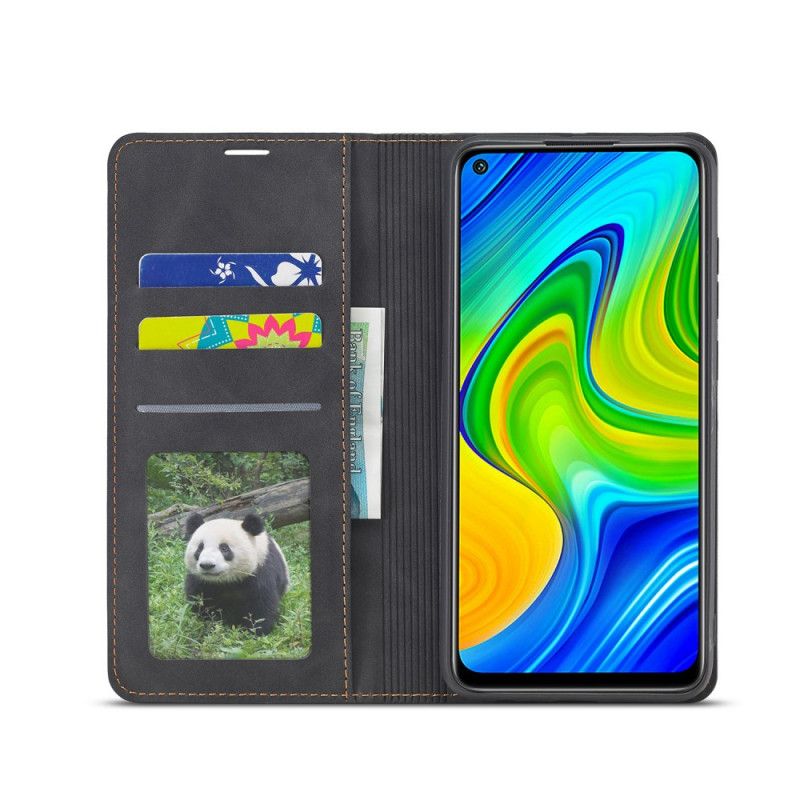 Flip Cover Xiaomi Redmi Note 9 Effet Cuir Forwenw