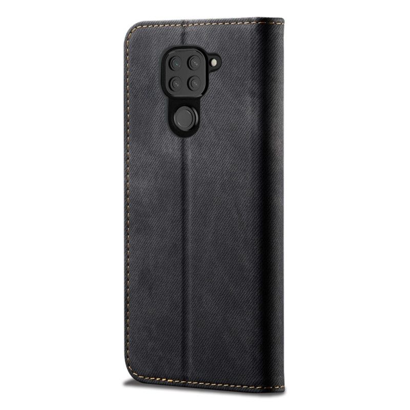 Flip Cover Xiaomi Redmi Note 9 Tissu Jeans