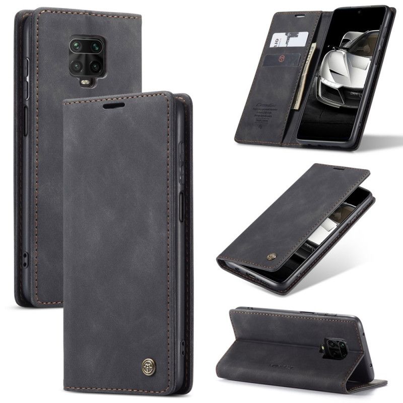 Flip Cover Xiaomi Redmi Note 9s / Redmi Note 9 Pro Caseme Simili Cuir