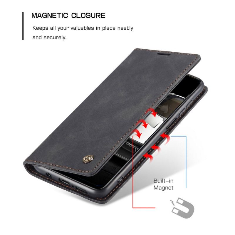 Flip Cover Xiaomi Redmi Note 9s / Redmi Note 9 Pro Caseme Simili Cuir