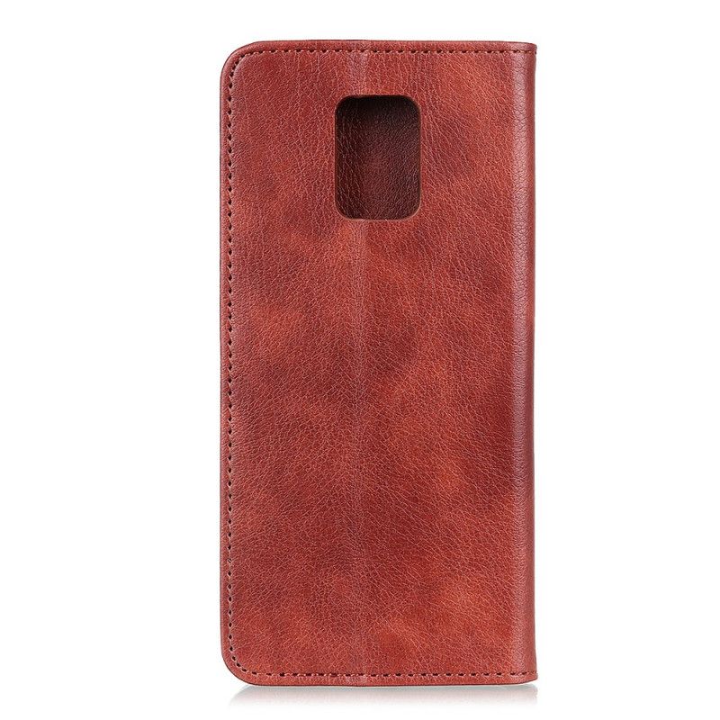 Flip Cover Xiaomi Redmi Note 9s / Redmi Note 9 Pro Cuir Fendu Élégance