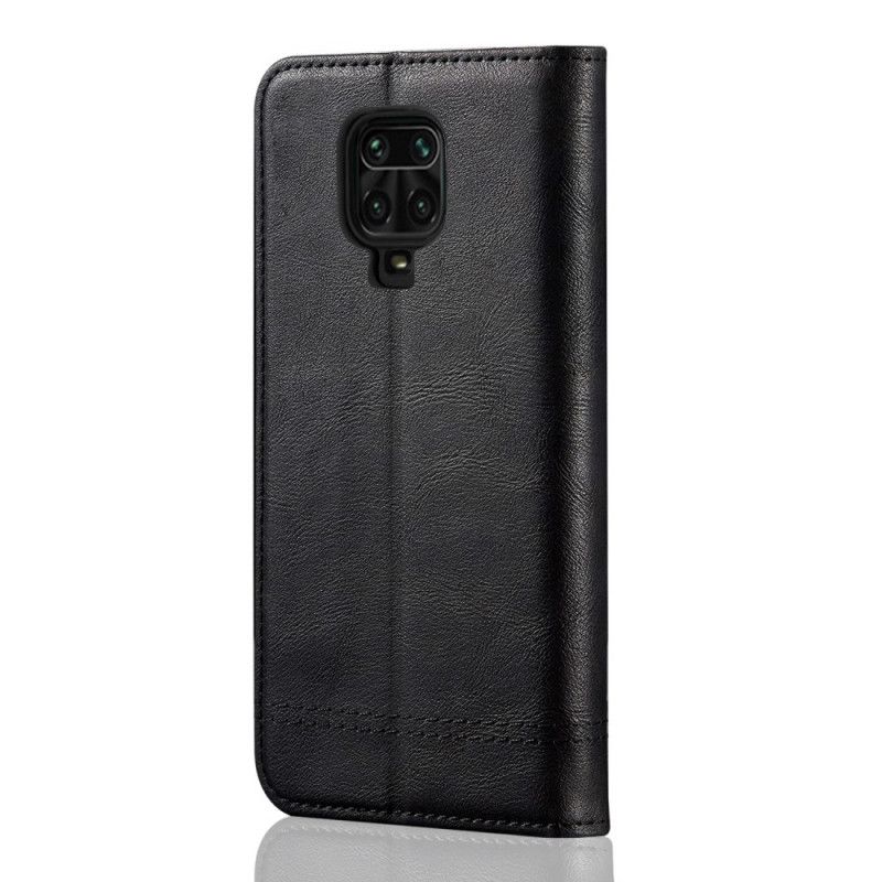 Flip Cover Xiaomi Redmi Note 9s / Redmi Note 9 Pro Effet Cuir Coutures