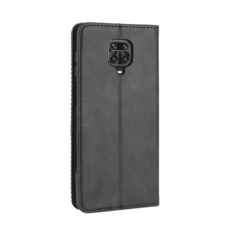 Flip Cover Xiaomi Redmi Note 9s / Redmi Note 9 Pro Effet Cuir Vintage Stylisé