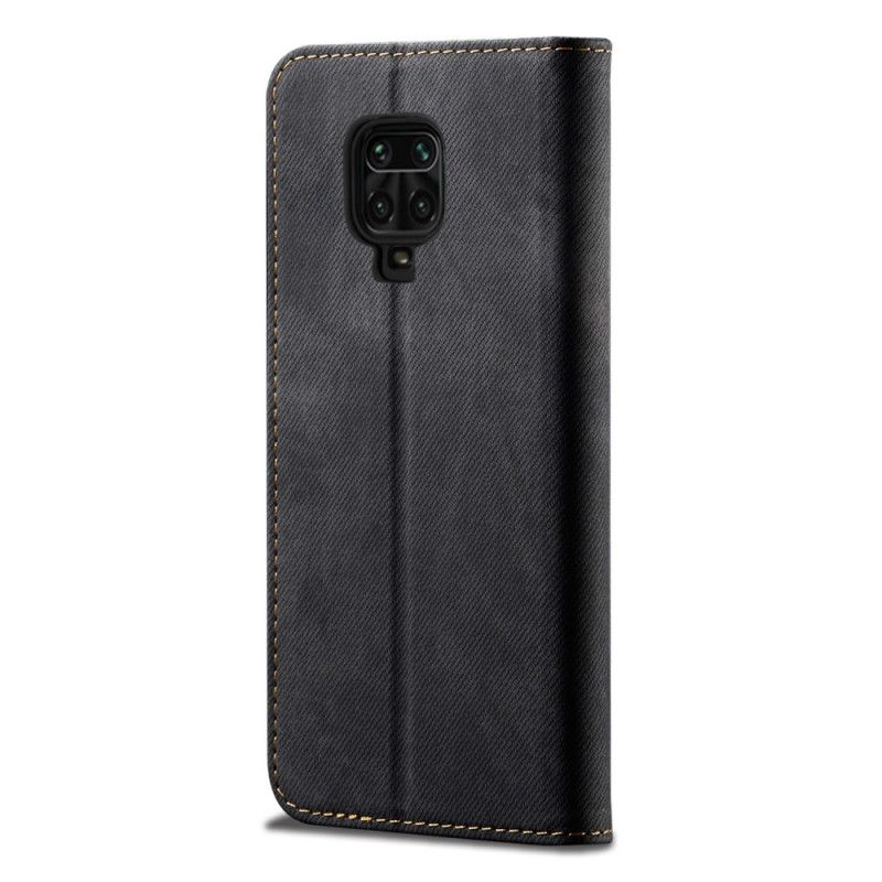 Flip Cover Xiaomi Redmi Note 9s / Redmi Note 9 Pro Tissu Jeans