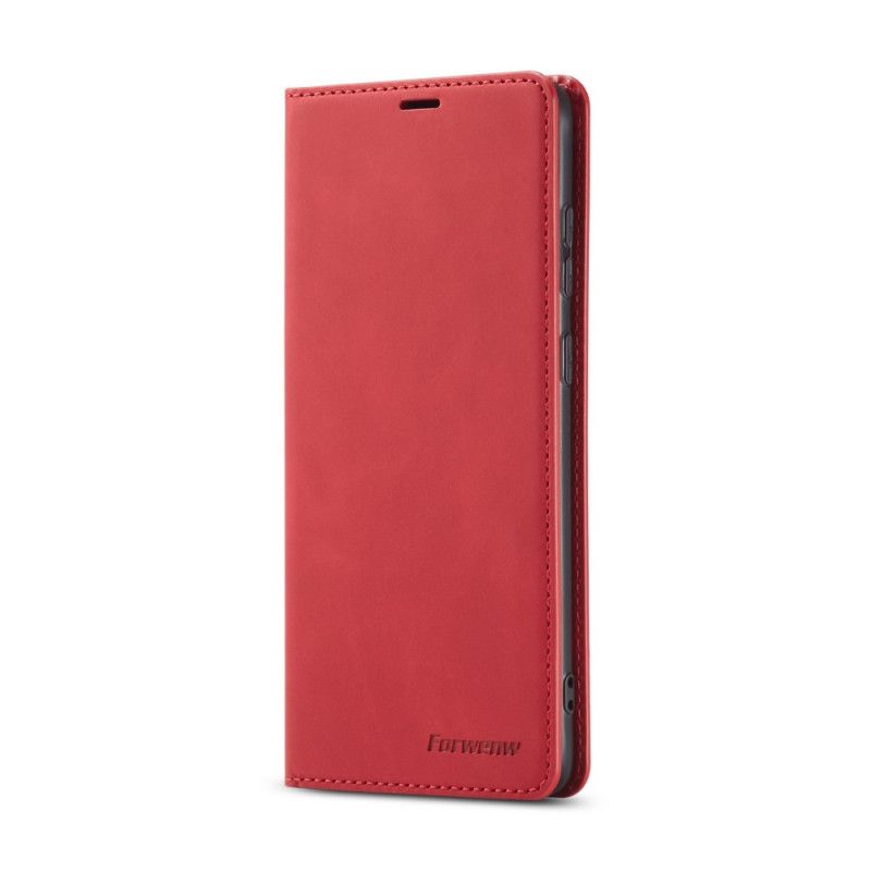 Flip Cover Xioami Redmi Note 9s / Redmi Note 9 Pro Effet Cuir Forwenw