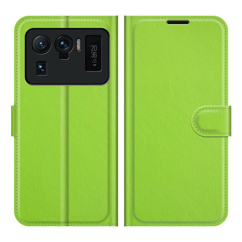 Housse Pour Xiaomi Mi 11 Ultra Effet Cuir Litchi Classique