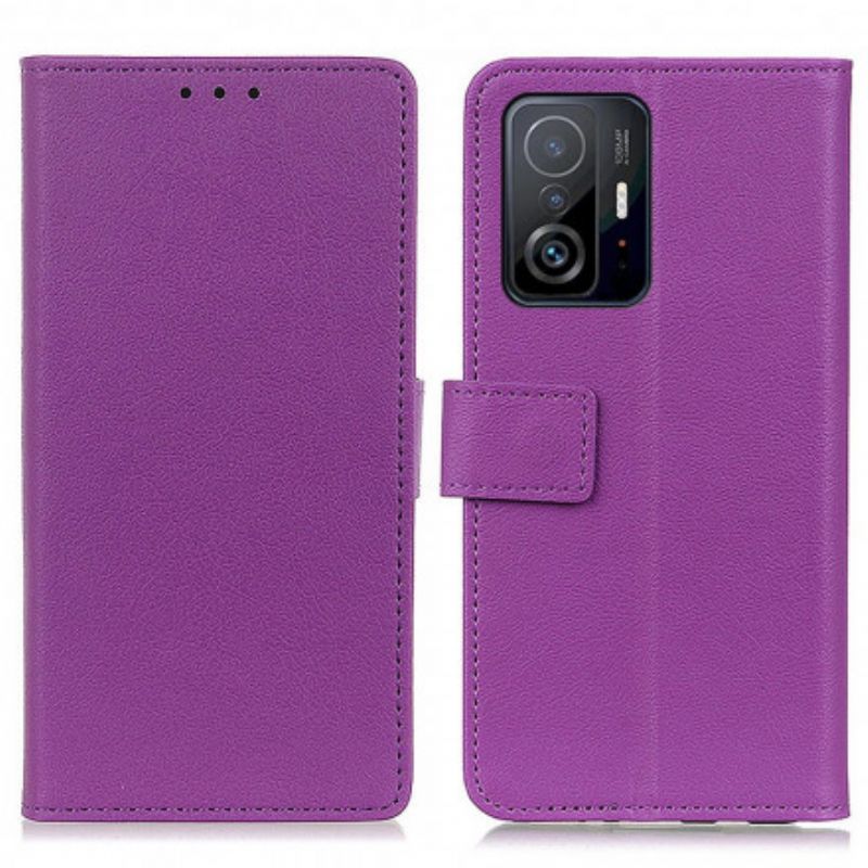 Housse Pour Xiaomi Mi 11T / 11T Pro Effet Cuir Simple