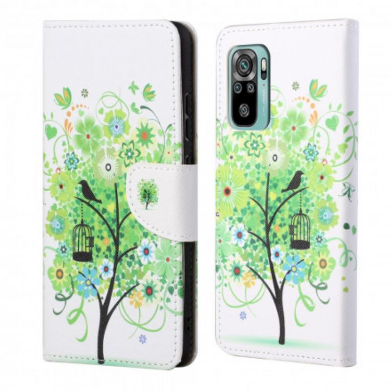 Housse Pour Xiaomi Redmi 10 Arbre Vert