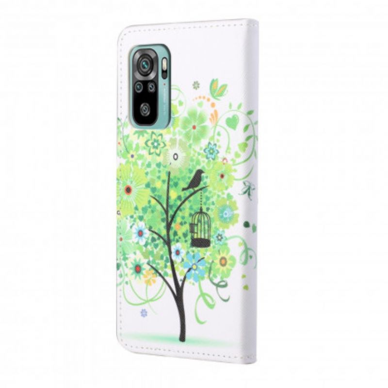 Housse Pour Xiaomi Redmi 10 Arbre Vert