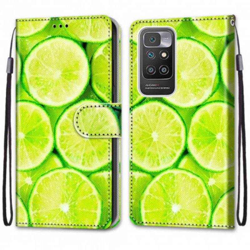 Housse Pour Xiaomi Redmi 10 Citrons Verts