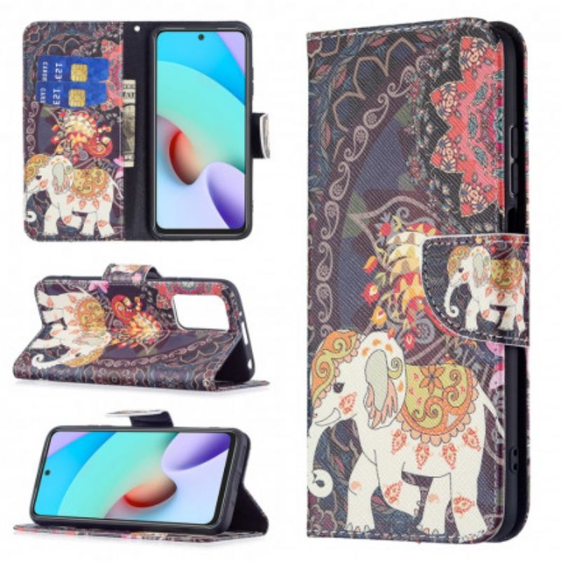 Housse Pour Xiaomi Redmi 10 Éléphants Indiens