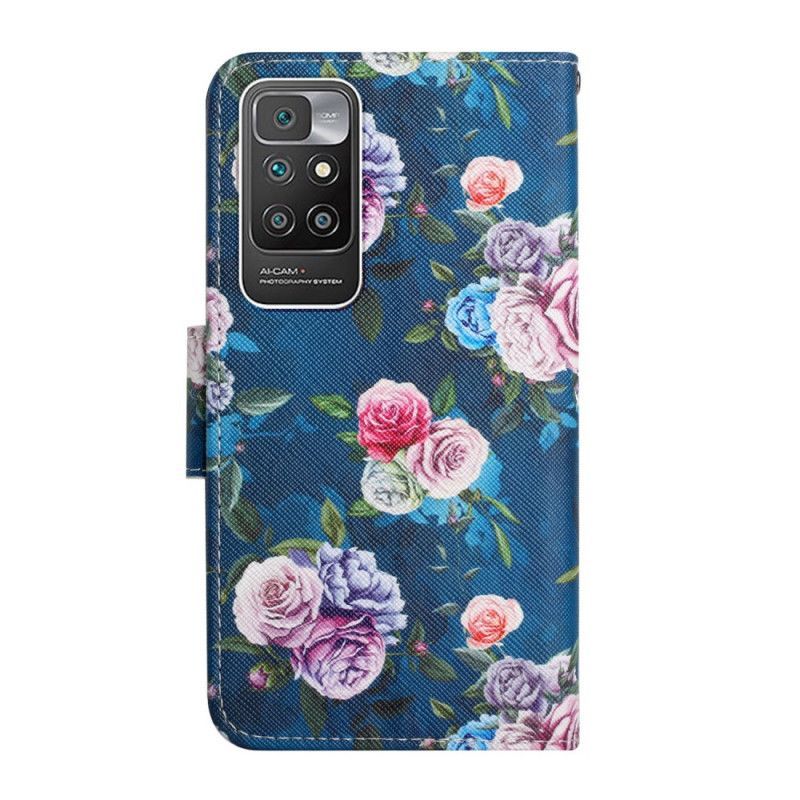 Housse Pour Xiaomi Redmi 10 Fleurs Liberty Royal