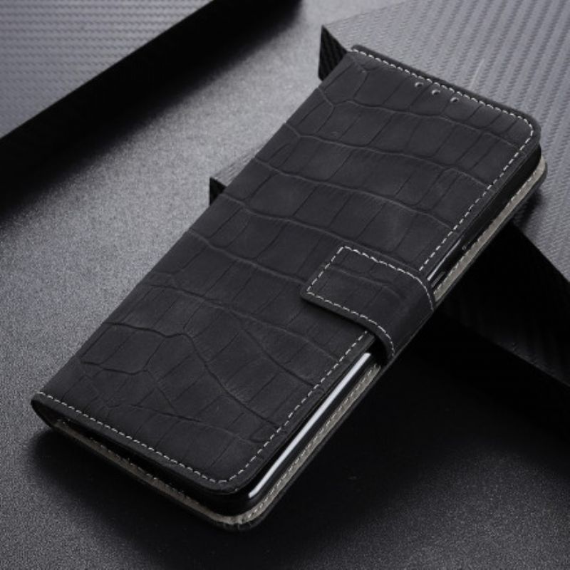 Housse Pour Xiaomi Redmi 10 Style Peau De Crocodile Vintage