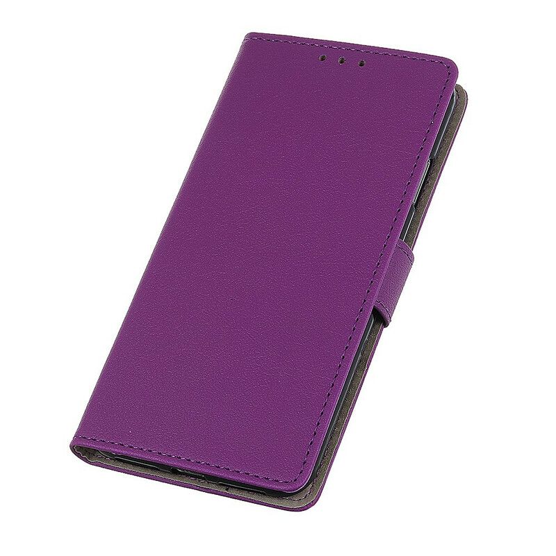 Housse Pour Xiaomi Redmi 9T Effet Cuir Brillant Simple