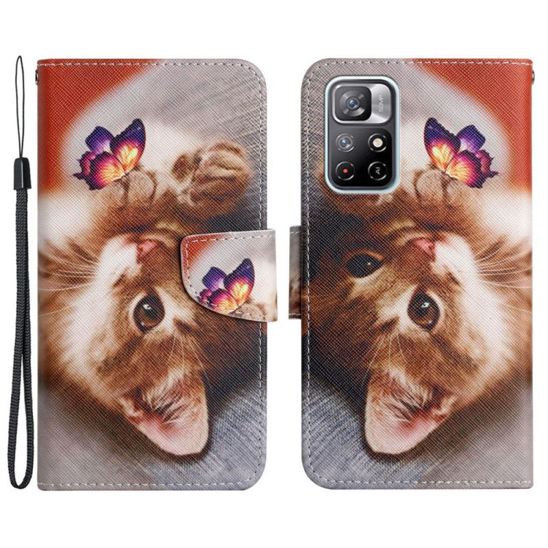 Housse Pour Xiaomi Redmi Note 11 / Poco M4 Pro 5G Mon Chaton Et Papillon