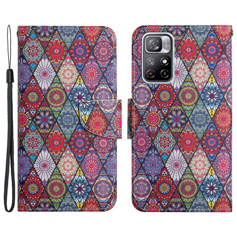 Housse Pour Xiaomi Redmi Note 11 / Poco M4 Pro 5G Motif Tapisserie Coloré