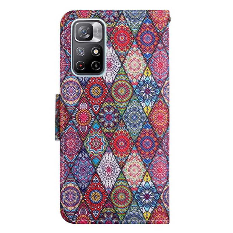 Housse Pour Xiaomi Redmi Note 11 / Poco M4 Pro 5G Motif Tapisserie Coloré