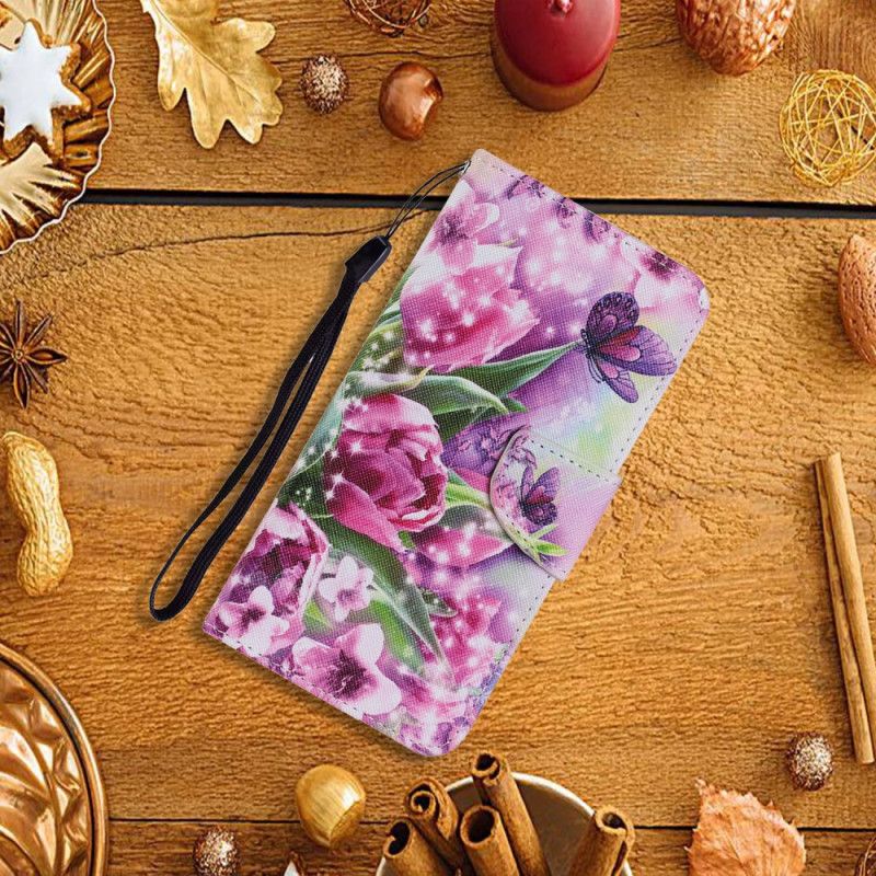 Housse Pour Xiaomi Redmi Note 11 / Poco M4 Pro 5G Papillon Et Lotus