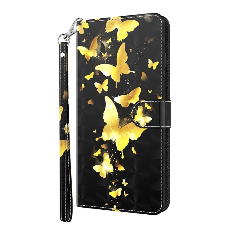 Housse Pour Xiaomi Redmi Note 11 / Poco M4 Pro 5G Papillons Jaunes