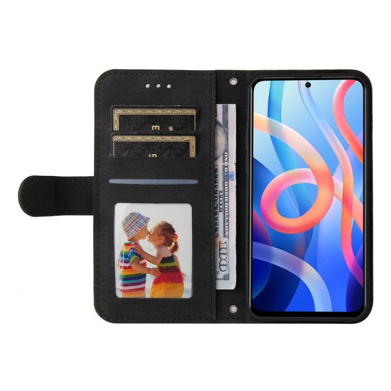 Housse Pour Xiaomi Redmi Note 11 / Poco M4 Pro 5G Simili Cuir Rivet Et Lanière