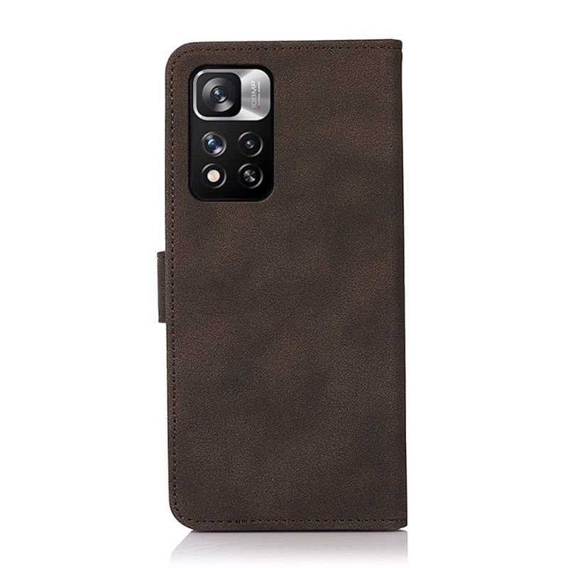 Housse Pour Xiaomi Redmi Note 11 Pro / Note 11 Pro Plus Effet Cuir Fashion Khazneh