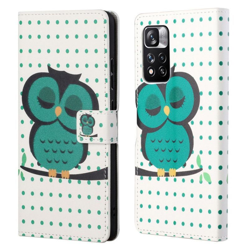 Housse Pour Xiaomi Redmi Note 11 Pro / Note 11 Pro Plus Hibou Endormi