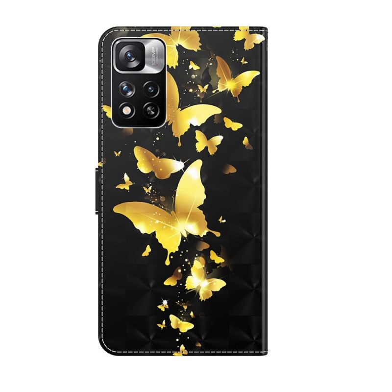 Housse Pour Xiaomi Redmi Note 11 Pro / Note 11 Pro Plus Papillons Jaunes