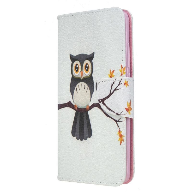 Housse Xaomi Redmi 8 Hibou Perché Sur La Branche