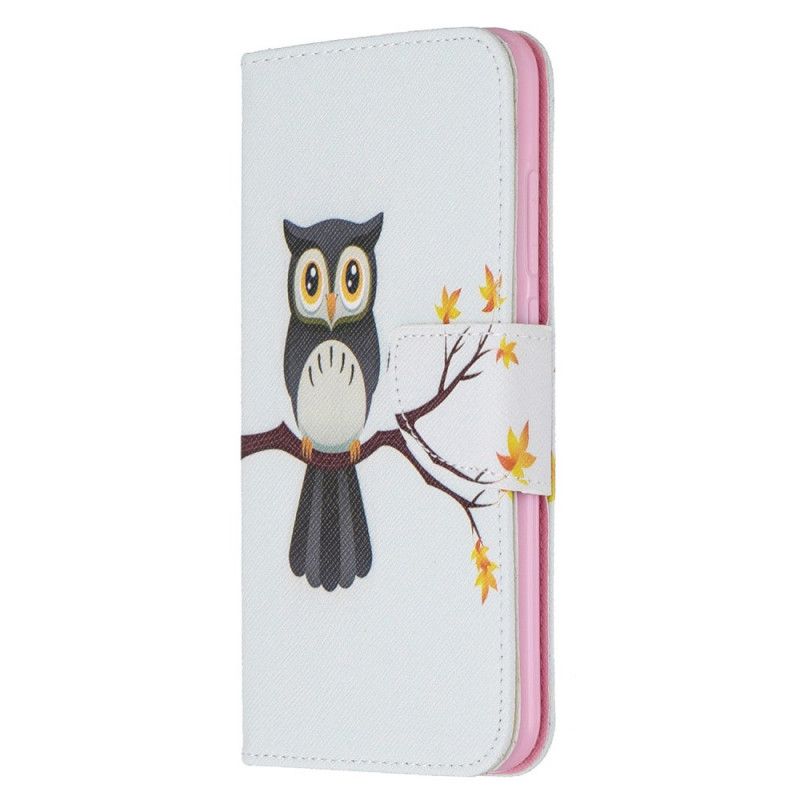 Housse Xaomi Redmi Note 8 Hibou Perché Sur La Branche