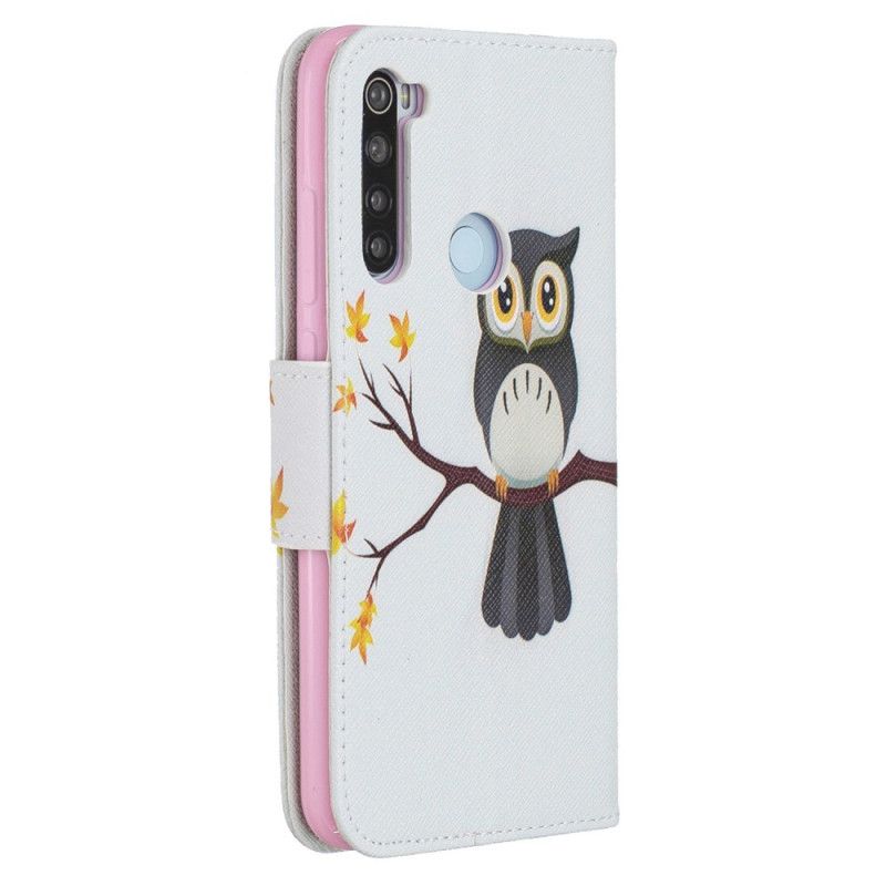 Housse Xaomi Redmi Note 8 Hibou Perché Sur La Branche