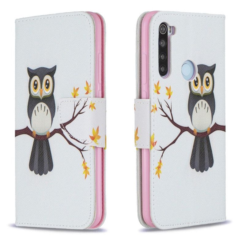 Housse Xaomi Redmi Note 8 Hibou Perché Sur La Branche