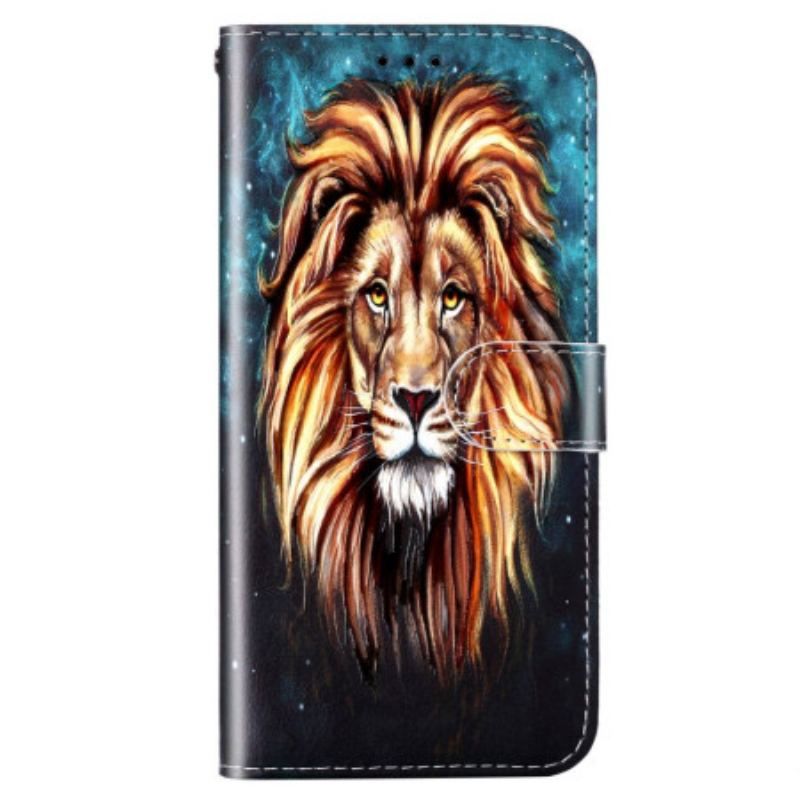 Housse xiaomi 12 Lite Lion à Lanière