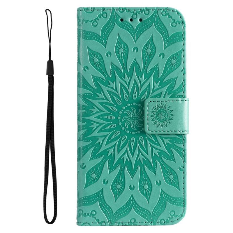 Housse Xiaomi 12 Lite Mandala Soleil avec Lanière