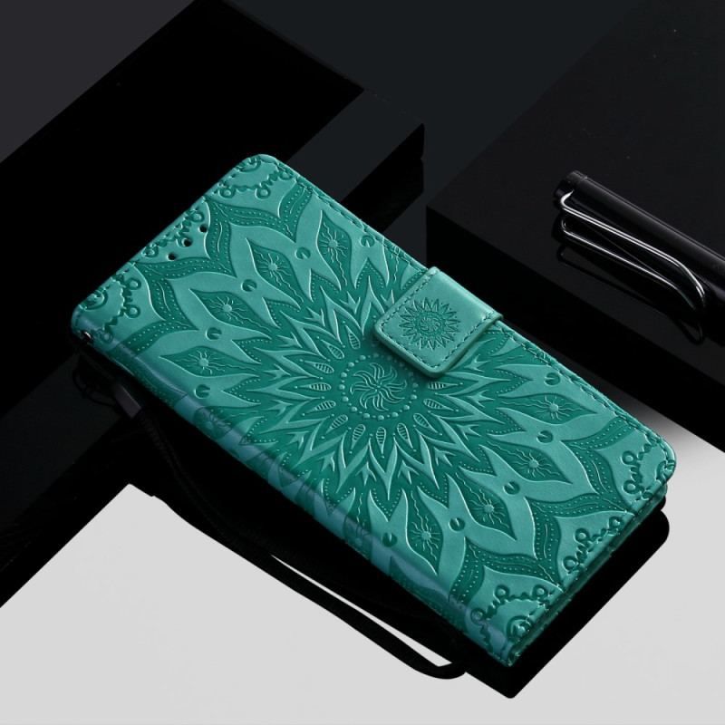 Housse Xiaomi 12 Lite Mandala Soleil avec Lanière