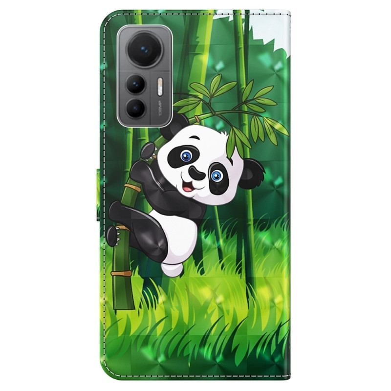 Housse Xiaomi 12 Lite Panda Bambou à Lanière