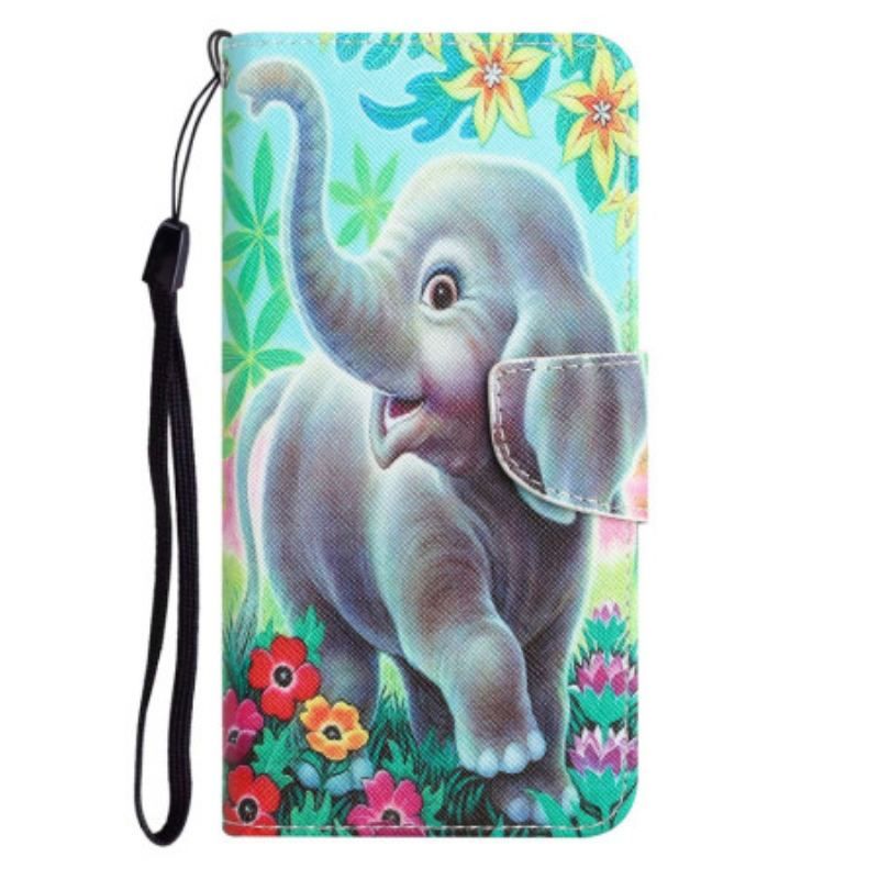 Housse Xiaomi 12T / 12T Pro Éléphant Don't Touch Me à Lanière