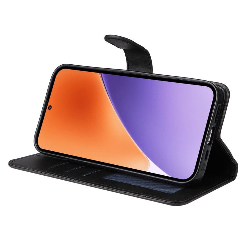 Housse Xiaomi 15 Effet Cuir Uni à Lanière