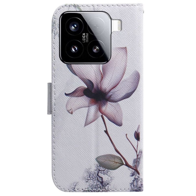 Housse Xiaomi 15 Fleur Rose