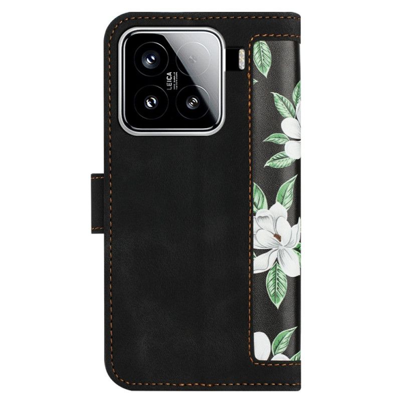 Housse Xiaomi 15 Portefeuille Floral