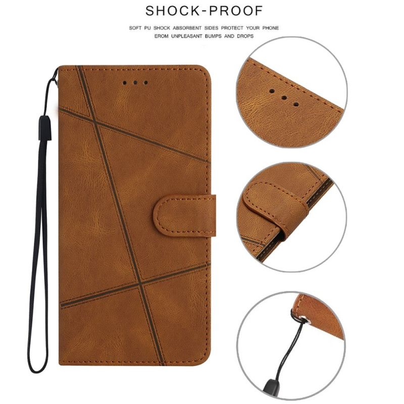 Housse Xiaomi 15 Pro Lignes et Tirés à Lanière