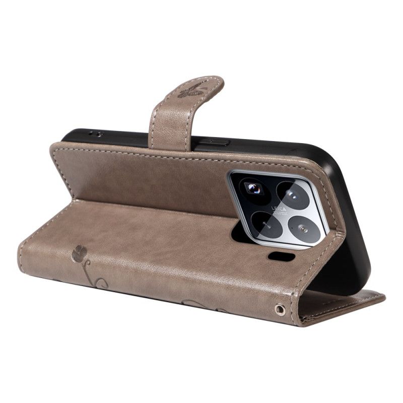 Housse Xiaomi 15 Pro Motif Floral et Papilllons