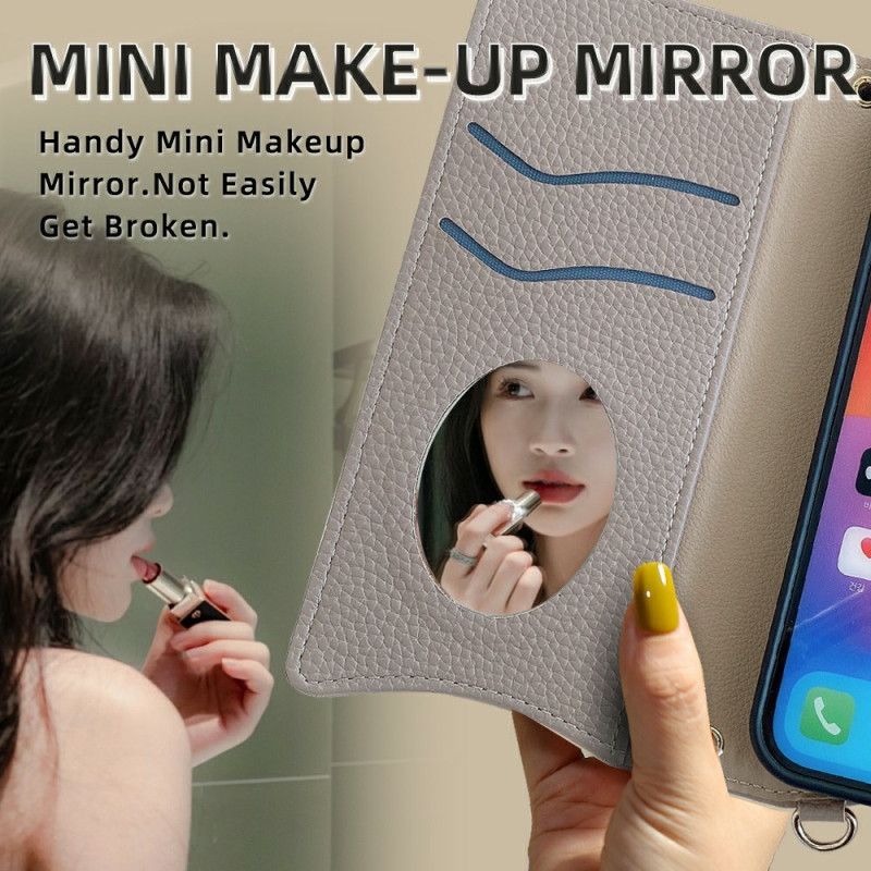 Housse Xiaomi 15 Pro Portefeuille et Chaîne