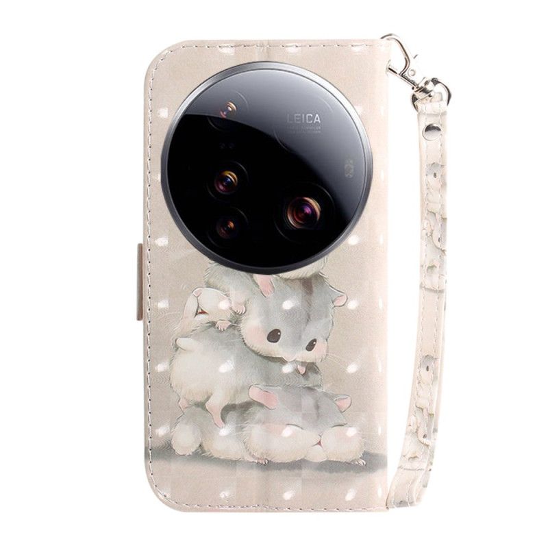 Housse Xiaomi 15 Ultra Hamsters à Lanière