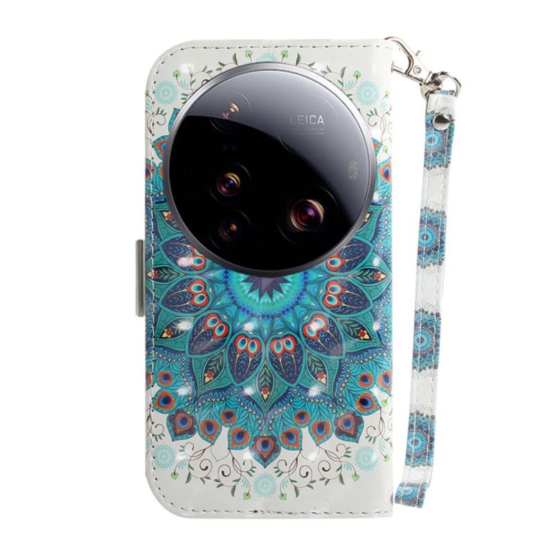 Housse Xiaomi 15 Ultra Mandala Vert à Lanière